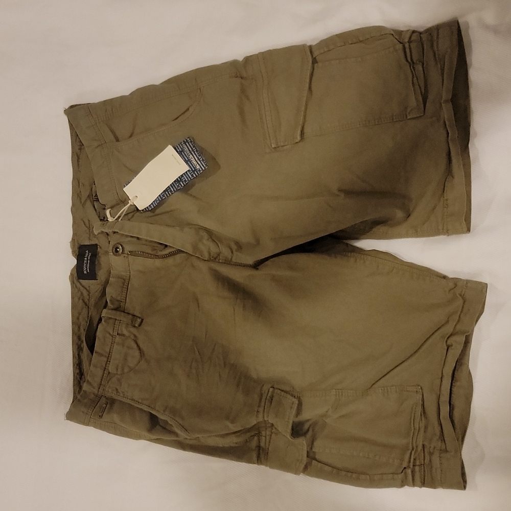 Scotch and Soda Cargo Shorts, W31, Olive Green